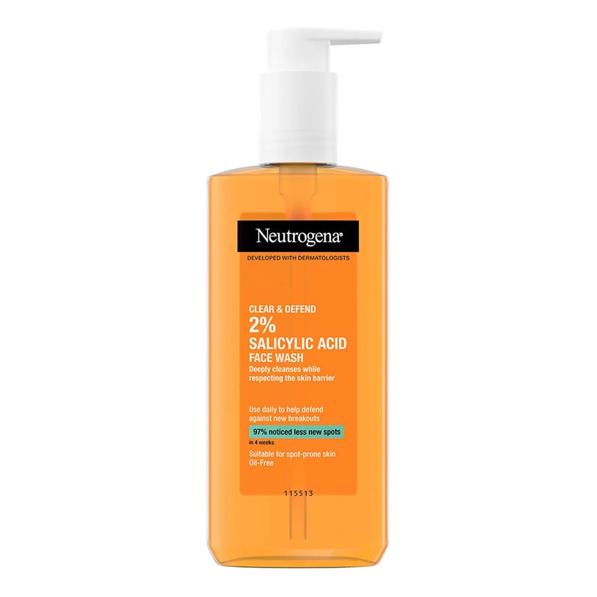 Neutrogena Clear and Defend 2% Salicylic Acid Face Wash 200ml